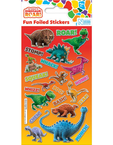 Picture of DINOSAUR ROAR! FOILED STICKER PACK